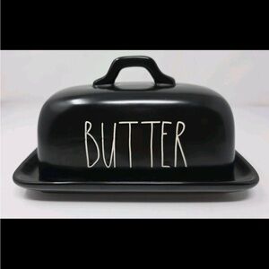 Rae Dunn black butter dish